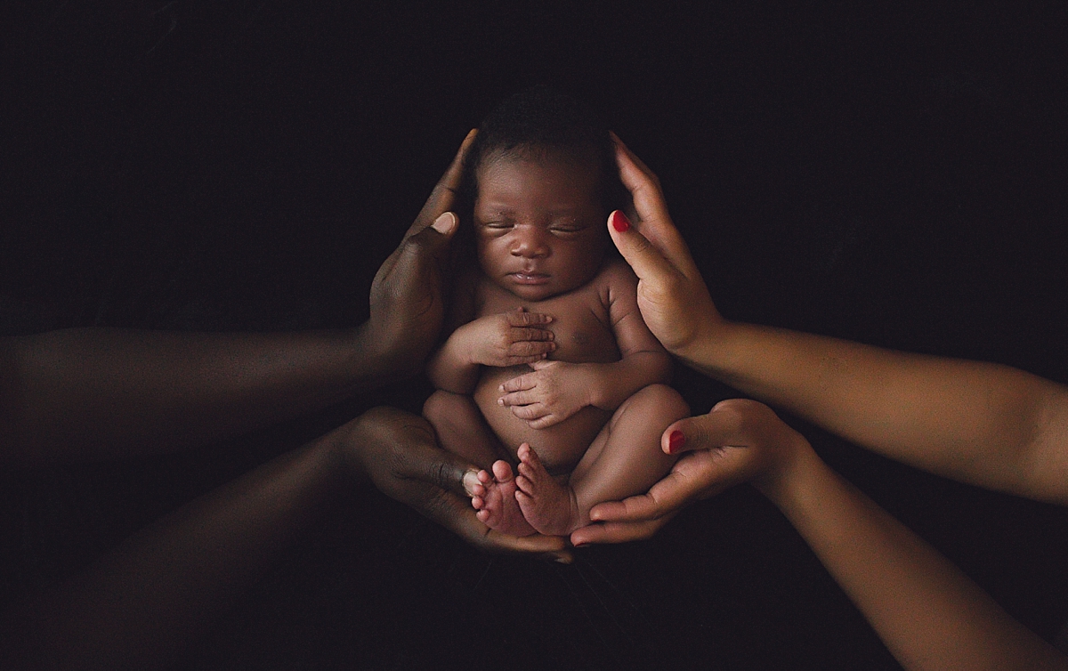 newborn baby portrait