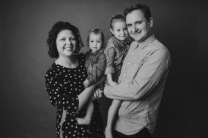 black white family photography