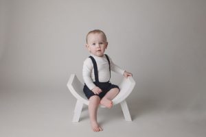first birthday photography baby boy grey