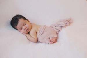 blush pink newborn baby photography wrap